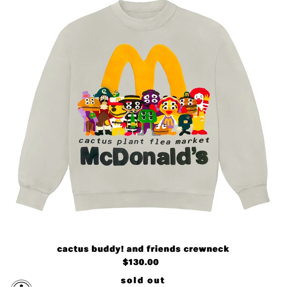 Cactus Plant Flea Market Sweatshirt - Limited Edition McDonald’s